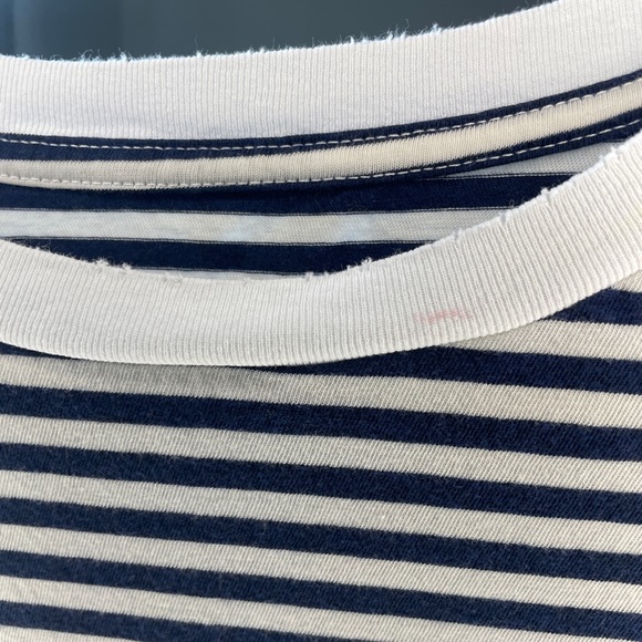 EUC Nili Lotan Crew Neck Cotton Striped T-shirt, XS - Picture 7 of 8